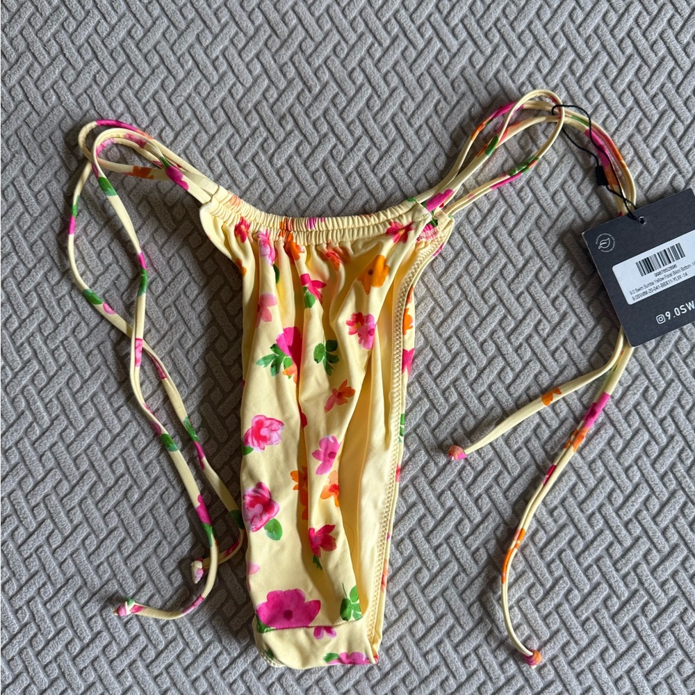 Beginning Boutique Sumba Floral Yellow Bikini Bottom